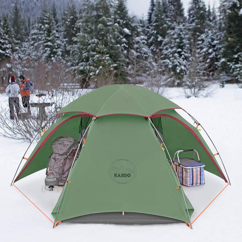 KAZOO Lightweight Backpacking Tent 2 Person Waterproof Camping Tents 2 People Hiking Tents Two Person Aluminum Poles Double Layer - Image 3